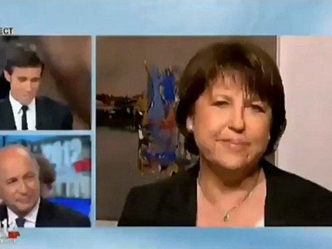 Réaction de Martine Aubry à l'annonce de l'élection de François Hollande