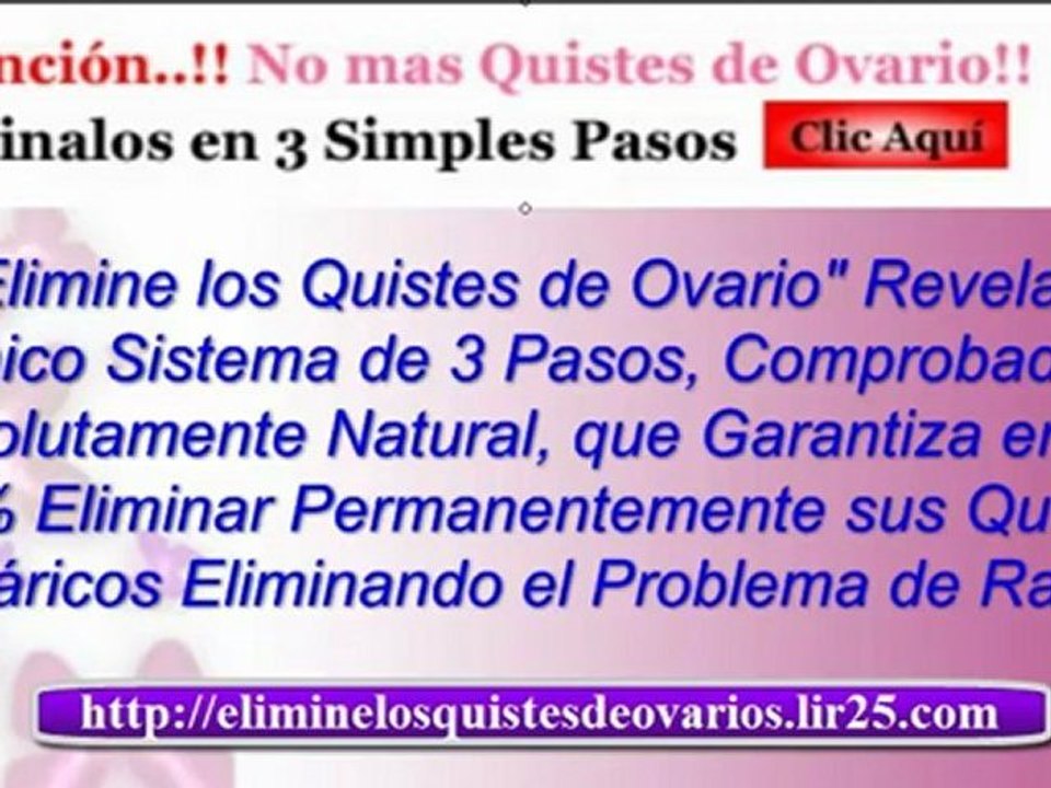 tratamiento para quistes de ovarios -  que son quistes de ovarios