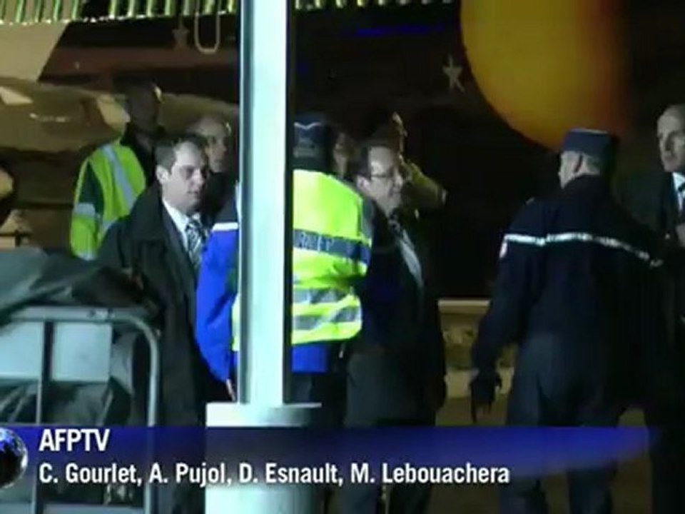 Hollande à l'aéroport de Brive-la-Gaillarde