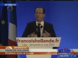 Hollande celebra triunfo en Francia y propone políticas contra crisis económica