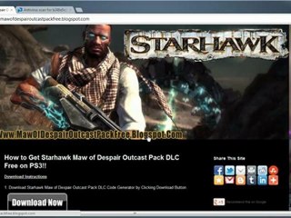 Starhawk Maw of Despair Outcast Pack DLC Free!!