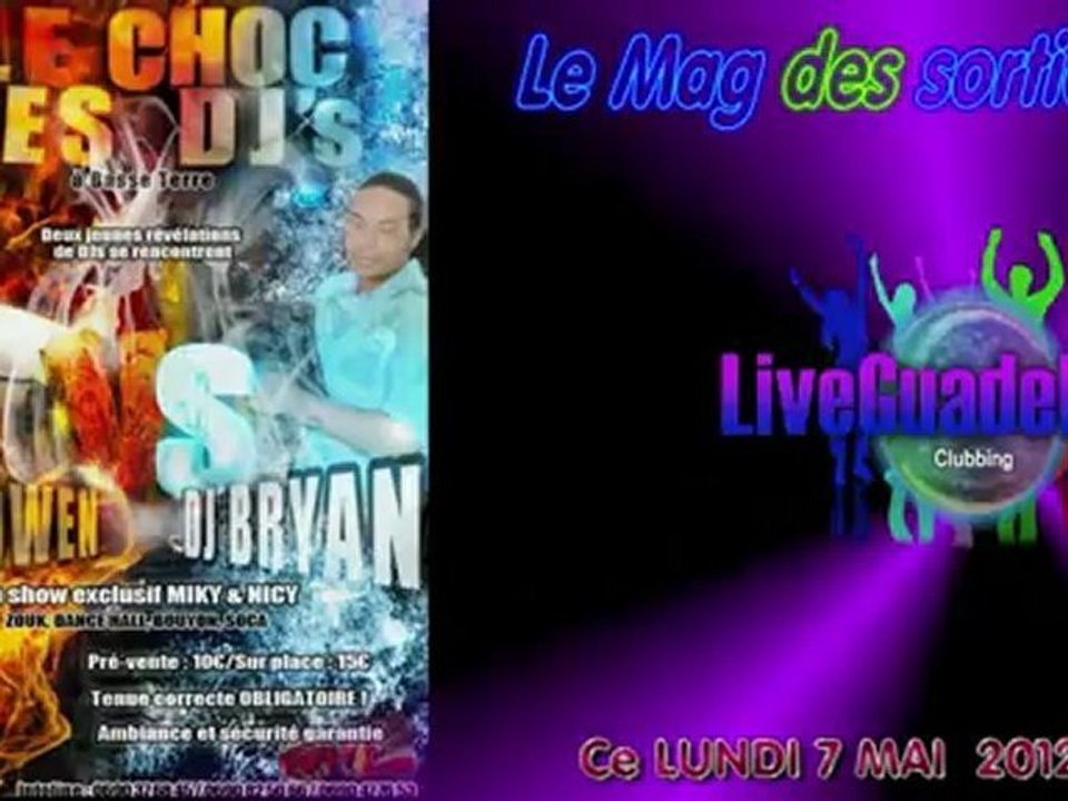 LE MAG' SORTIES DU LUNDI 7 MAI 2012