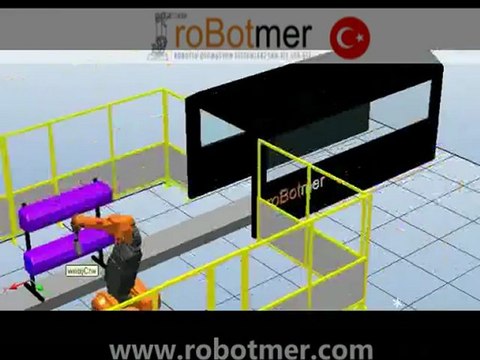 ABB IRB 5400 ROBOT CONVEYOR TRACKING FLAMING - ALEVLEME KONVEYOR ROBOT