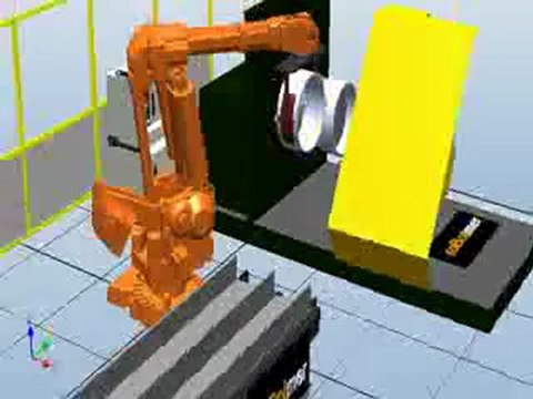 ABB IRB 6400 ROBOT CNC SIMULATION ROBOT STUDIO