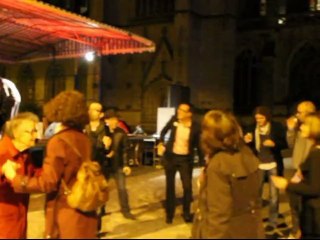 Quimper fête l'élection de François Hollande avec son maire Bernard Poignant