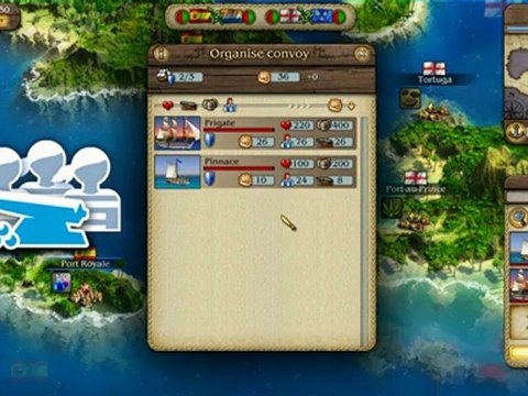Port Royale 3: Pirates & Merchants Video Tutorial No. 2 - Ships, Convoys and Bat
