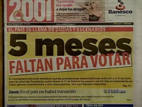 Titulares de Primera Página este 07 de Mayo