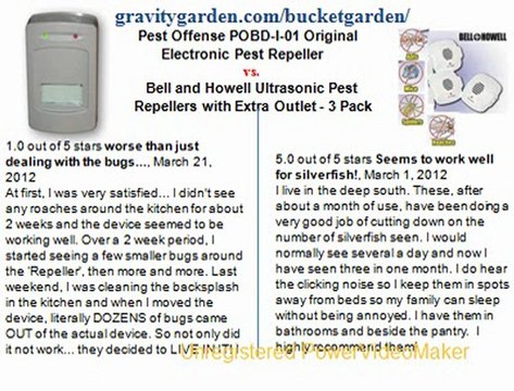 Pest Offense POBD-I-01 Original Electronic Pest Repeller vs. Bell and Howell Ultrasonic Pest Repellers with Extra Outlet