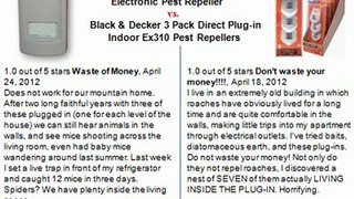 Pest Offense POBD-I-01 Original Electronic Pest Repeller vs. Black & Decker 3 Pack Direct Plug-in Indoor Ex310 Pest Repellers