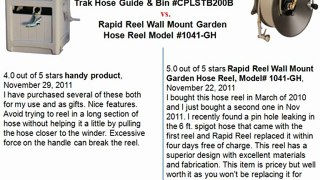 Suncast Hose Hideaway with Smart Trak Hose Guide & Bin #CPLSTB200B  vs Rapid reel#1041-GH (Lawn & Patio)