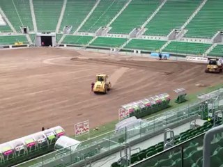 Εσωτερικό μέρος γηπέδου στο Wroclaw