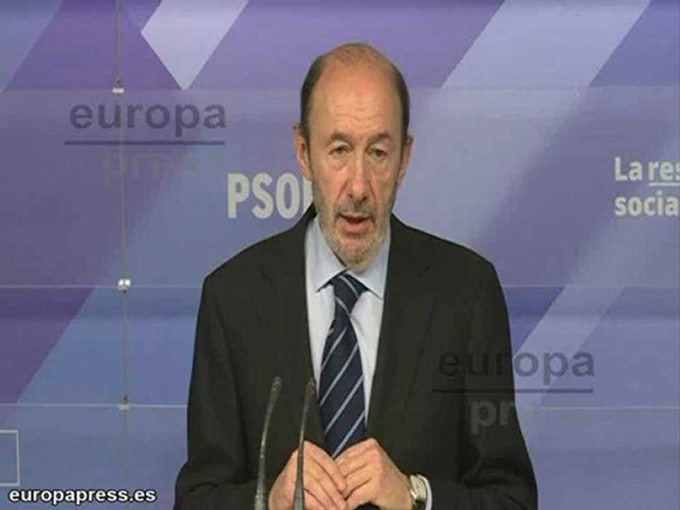 Rubalcaba echa de menos un discurso tranquilizador