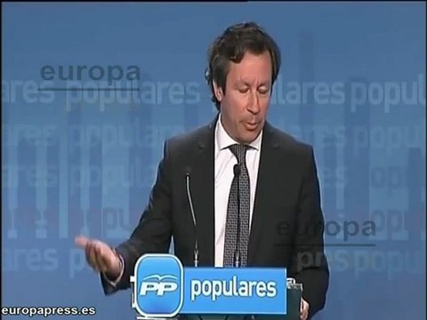 Floriano: Es patética la postura del PSOE