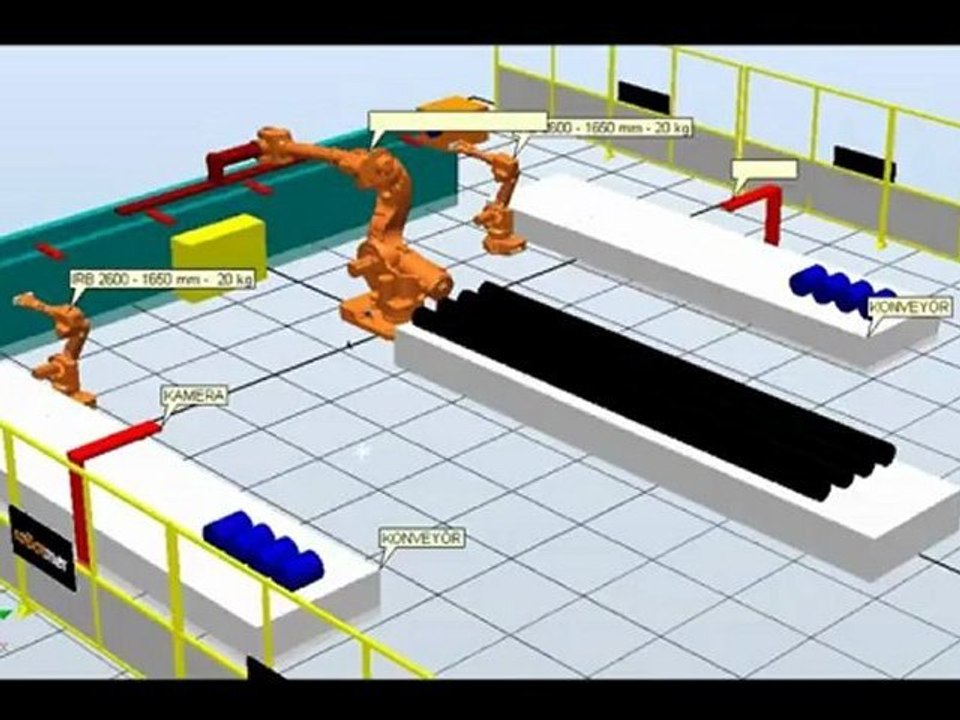 ABB Robotics- IRB 7600 with IRB 2600 Robots - ROBOTMER Plastik PVC Boru  Uretimi