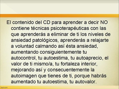 Hipnosis Clínica Aprende a Decir No