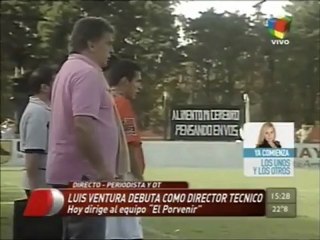 LUIS VENTURA COMO DIRECTOR TÉCNICO DE EL PORVENIR / TRIUNFO 1-0