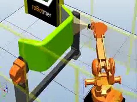 ABB ROBOT ROBOTMER IRB 2400 - KAMERA SIMULASYONU ABB ROBOT STUDIO