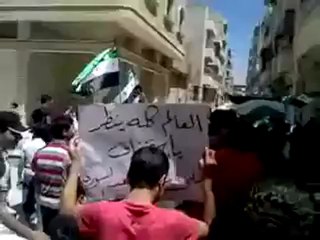 فري برس  حماه المحتلة مظاهرة بعد صلااة الضهر في حي المناخ  6 5 2012 Hama