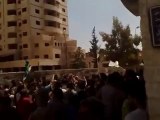 فري برس دمشق حي برزة مظاهرة يالله مالنا غيرك 7 5 2012 Damascus