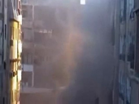 فري برس حمص القصور سقوط هاون واثار الادخنة 7 5 2012 Homs