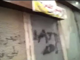 فري برس حماة  المحتلة إضراب في سوق برهان 7 5 2012 Hama