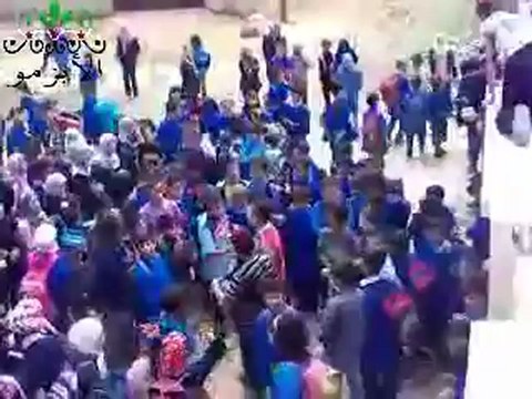 فري برس الأبزمو بريف حلب اا مظاهرة طلابية 7 5 2012 Aleppo