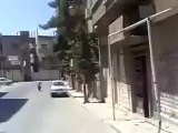 فري برس  ريف دمشق التل حرنة اضراب حداداً على الشهيد علي العرنوس  7 5 2012 ج1 Damascus