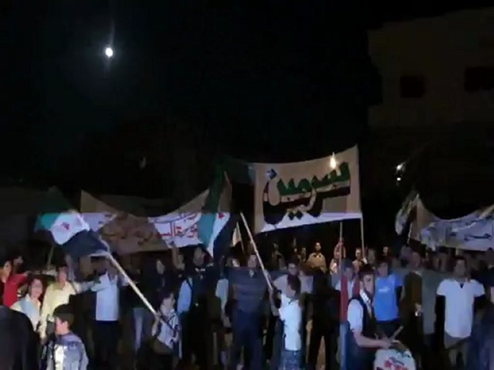 فري برس ادلب سرمين مظاهرة مسائية حاشدة 6 5 2012 جـ3 Idlib