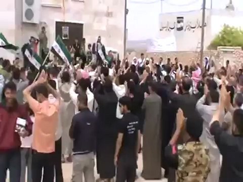 فري برس ادلب مظاهرة لاحرار الركايا الاحد 6 5 2012 Idlib