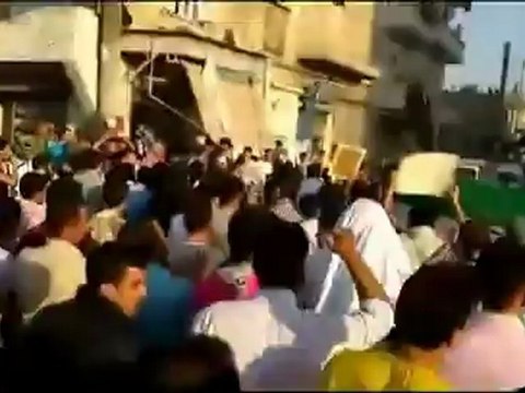 فري برس المجلس العام لقيادة الثورة في حلبالصاخور تشييع الشهيد المنشق محمد عبدو علي الفرهوي غيابيا 6 5 2012 Aleppo