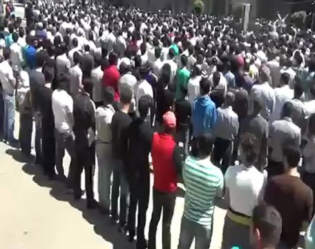 فري برس دمشق كفرسوسة الصلاة على الشهداء 5 5 2012 Damascus