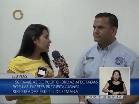 150 familias en Puerto Ordaz afectadas por fuertes precipitaciones