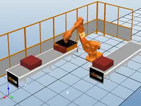 ABB Robot ROBOTMER IRB 6400 Palletizing Paletleme Robot