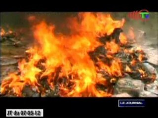 Destruction des œuvres piratées par le BCDA à Pointe-Noire