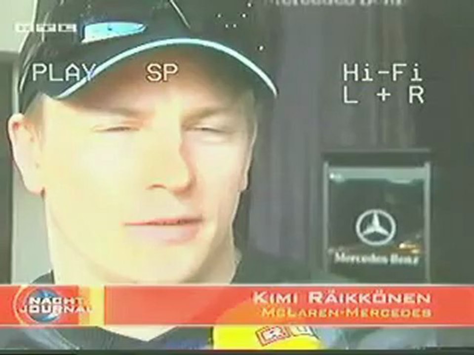 Kimi Räikkönen driving Mercedes Eco Bus