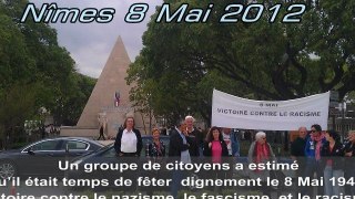 8 mai 1945 Victoire contre le nazisme, le fascisme, et le racisme.  Commémoration  Cérémonie Nîmes gard 2012