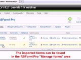 Ep. 74_ How to migrate Joomla! 1.5 forms from Blue Flame Forms to RSForm!Pro