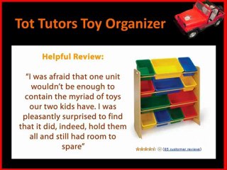 Tot Tutors Toy Organizer Review