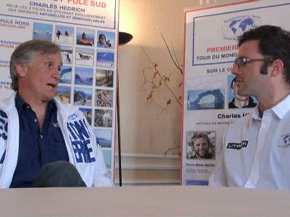 Interview de Charles Hedrich pour sa traversée de l'atlantique à la rame, aller retour, 1ère mondiale Départ Juin 2012