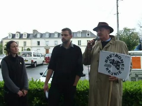 Chaine humaine pour la Réunification-Intervention de Jean-François Le Bihan, président de Bretagne Réunie