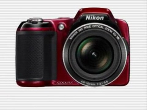 Nikon COOLPIX L810 16.1 MP Digital Camera with 26x Zoom NIKKOR ED Glass Lens and 3-inch LCD (Red)