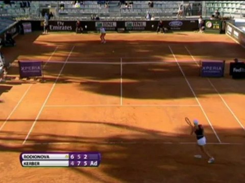 Kerber batte Rodionova - Roma, 1 turno