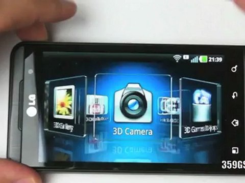 LG Optimus 3D - 3D user interface