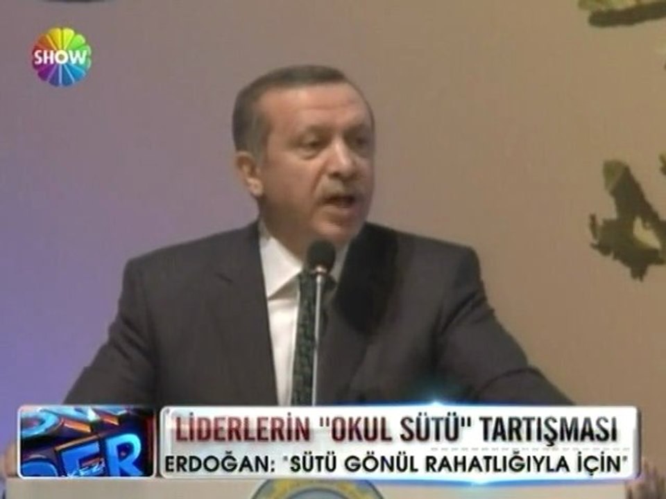 Liderlerin okul sütü tartışması - 14 mayıs 2012