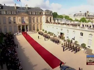 Arrivée de François Hollande à l'Elysée