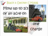 Black & Decker CM1936 19-Inch 36-Volt Cordless Electric Lawn Mower With Removable Battery