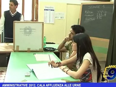 Amministrative 2012, cala affluenza alle urne