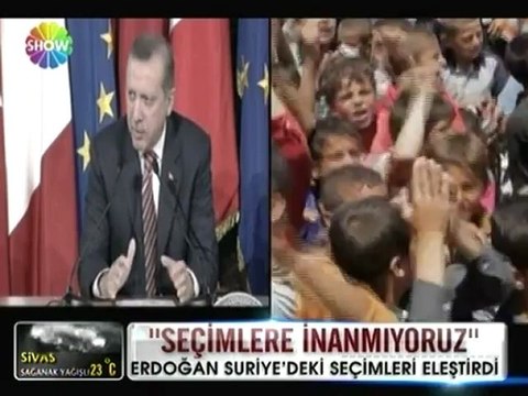 Başbakan Erdoğan'dan Suriye'deki seçimlere eleştiri - 08 mayıs nisan 2012