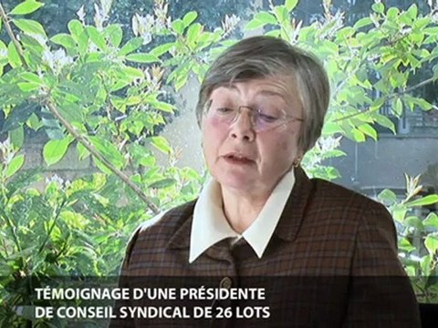 Témoignage d'une présidente de conseil syndical de 26 lots