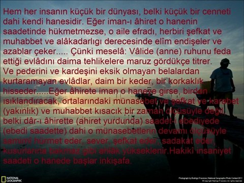 RİSALE-İ NURDAN - 11.ŞUA-AHİRETE İMANIN SOSYAL HAYATA FAYDALARI